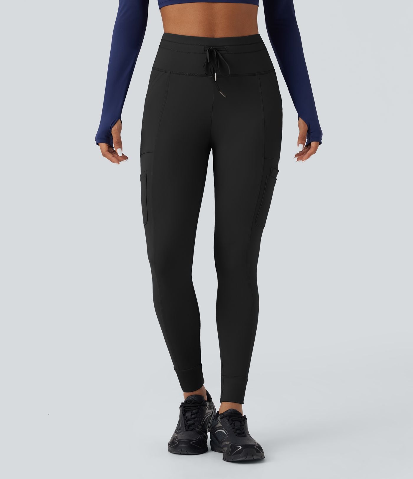 Jogging randonnée SoftlyZero™ Plush taille haute avec cordon de serrage et poches