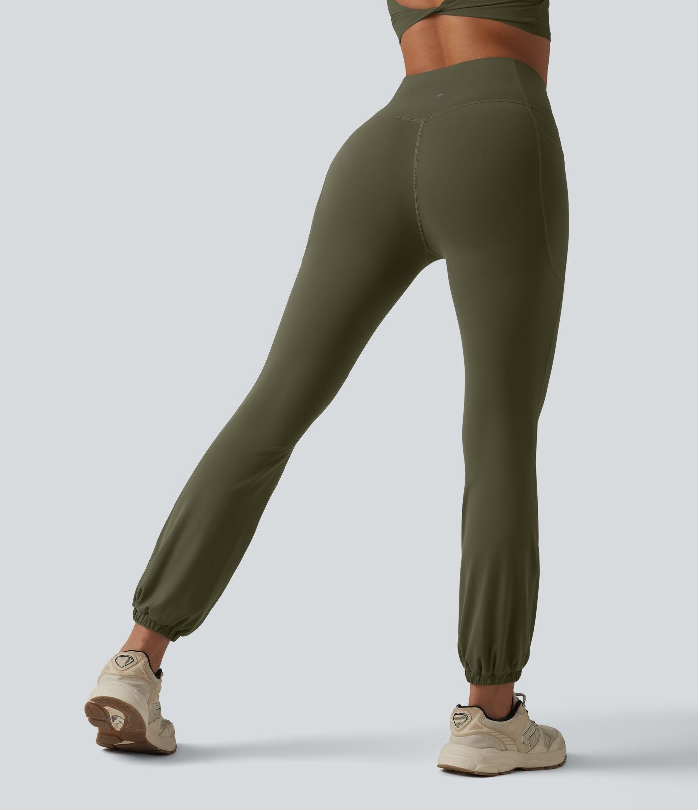 Halara Ultrasculpt™ Jogging yoga bouffant taille haute ventre plat avec poches