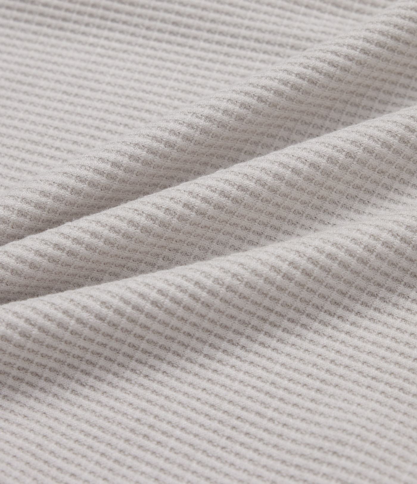 Top détente col henley manches longues gaufré