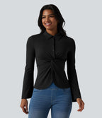 Chemise pour le bureau manches longues à volants