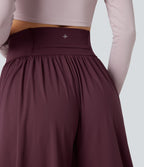 Pantalon baggy yoga SoftlyZero™ Airy froncé taille haute avec cordon de serrage et poches