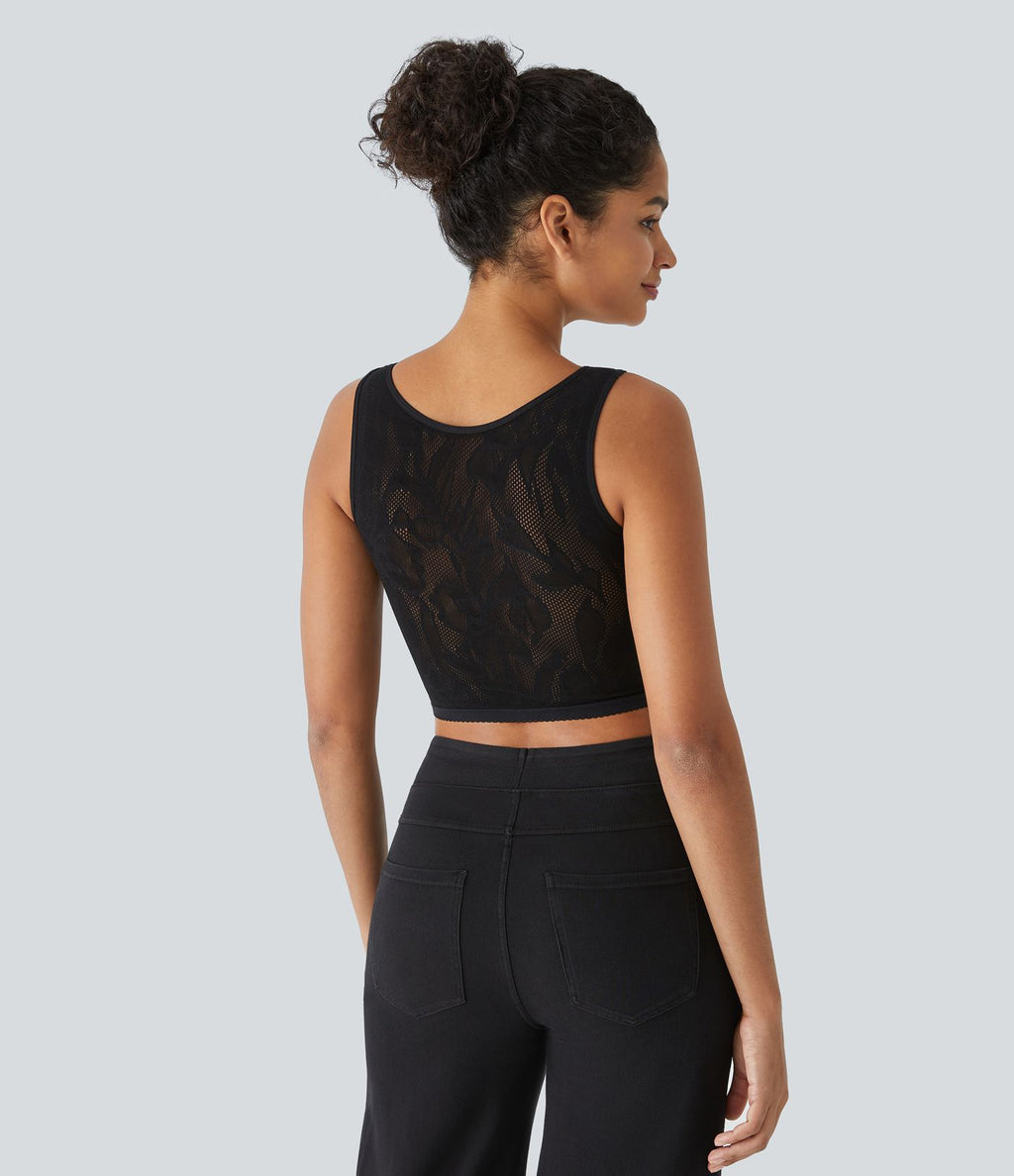 Débardeur court avec découpes sans couture OneForm Seamless Flow