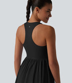 Robe sport de tennis mini Breezeful™ 2-en-1 séchage rapide col V dos nageur avec brassière intégrée à poches — édition Easy Peasy