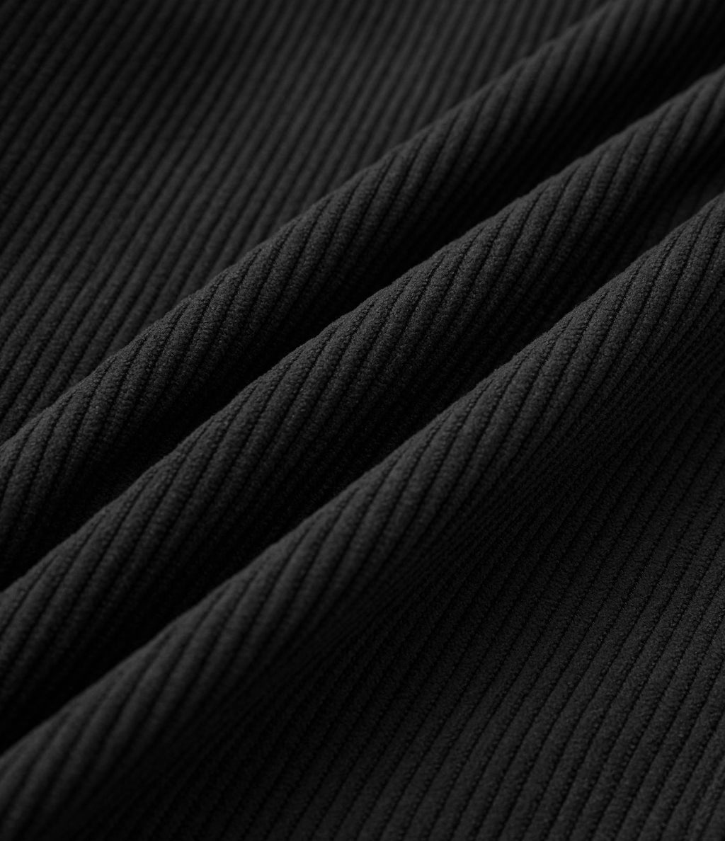 Pantalon de jogging décontracté en velours côtelé à taille haute avec poches latérales