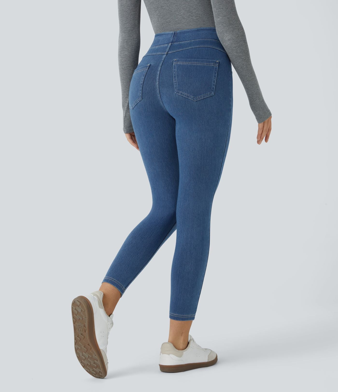 Halara Flex™ Jegging Casual Taille Haute Tricot Extensible Poche Latérale Arrière