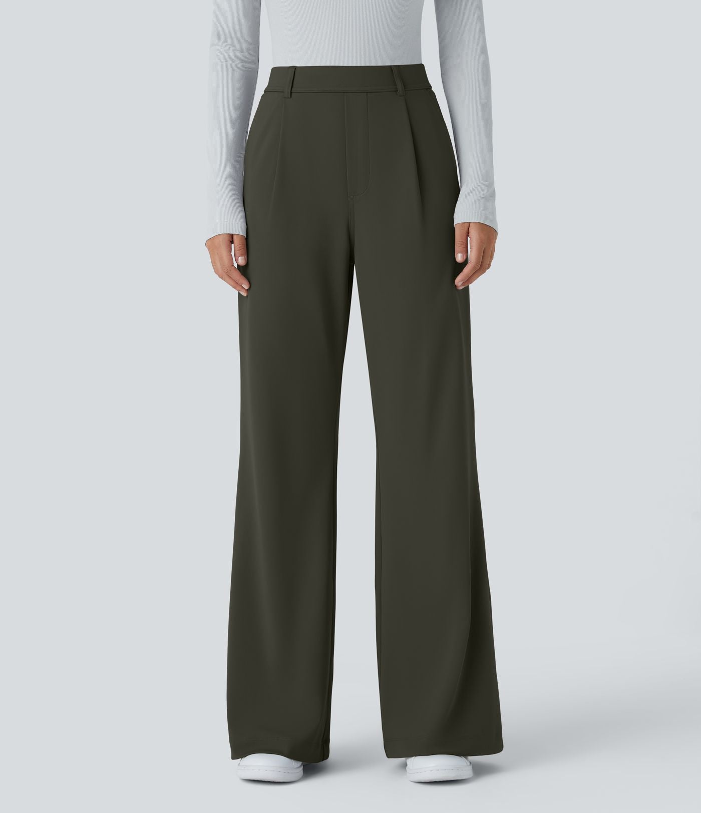 Pantalon tailleur évasé taille haute Halara Flex™ DayStretch avec poches