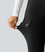 Pantalon cargo DayStretch taille haute galbant effet liftant fessiers avec poches