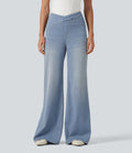Jean bootcut Halara Flex™ taille haute croisée avec poches