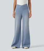 Jean bootcut Halara Flex™ taille haute croisée avec poches