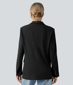 Blazer de travail col cranté à manches longues DayStretch avec poches