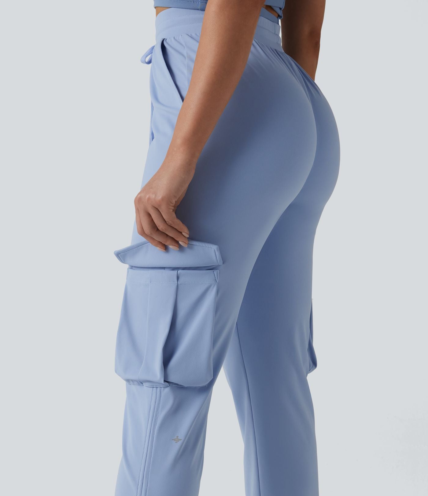 Pantalon cargo de sport SoftlyZero™ Airy taille mi-haute à cordon de serrage, effet frais, avec poches, protection solaire UPF50+