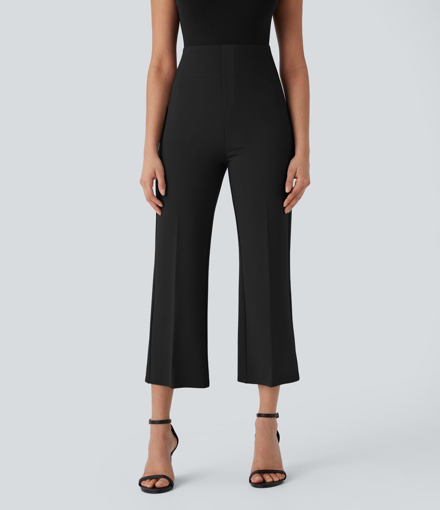 Pantalon de travail court gainant taille haute Halara Flex™ avec poches