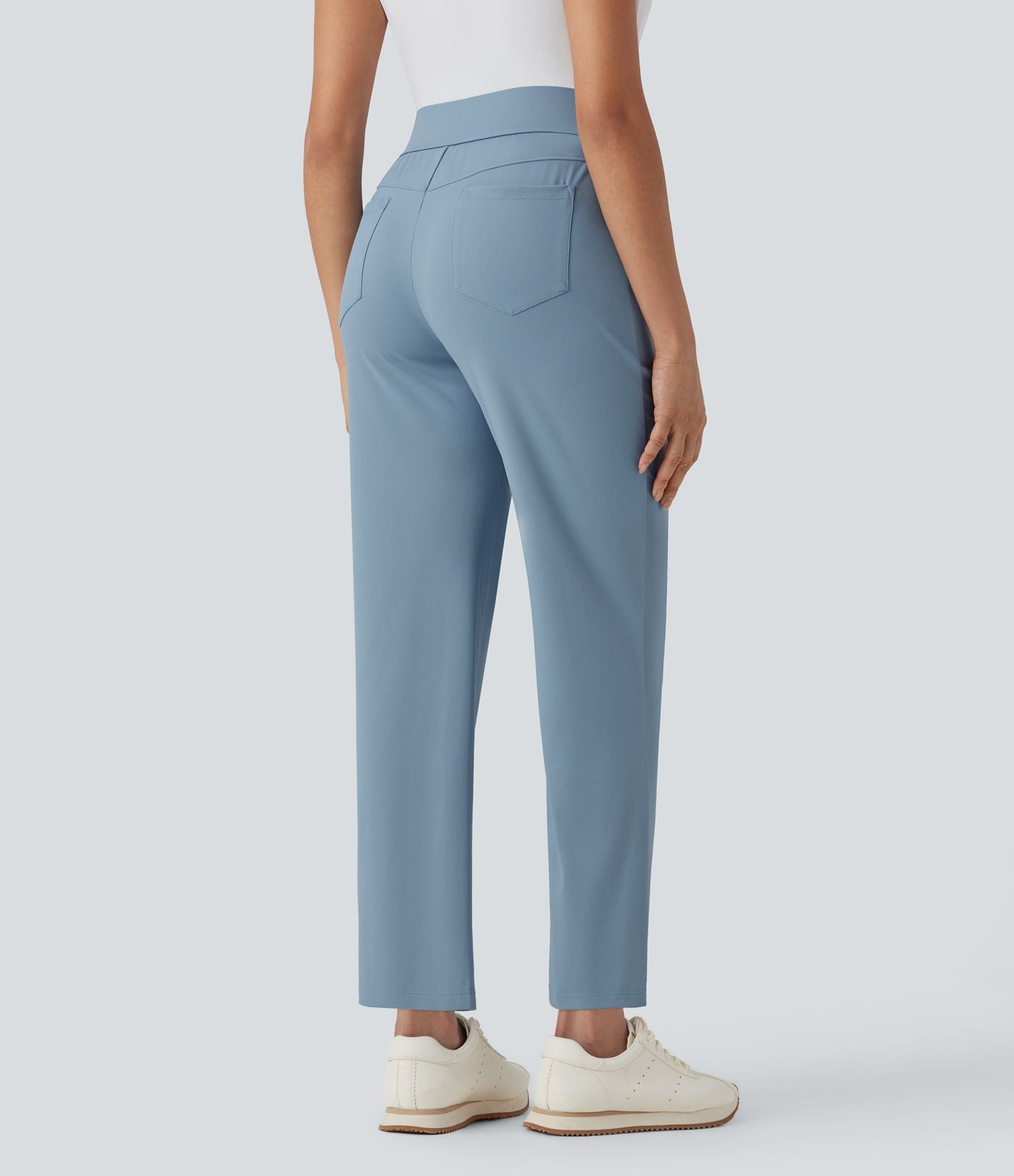 Pantalon de golf séchage rapide, taille mi-haute, avec poches et poche tee, UPF40+