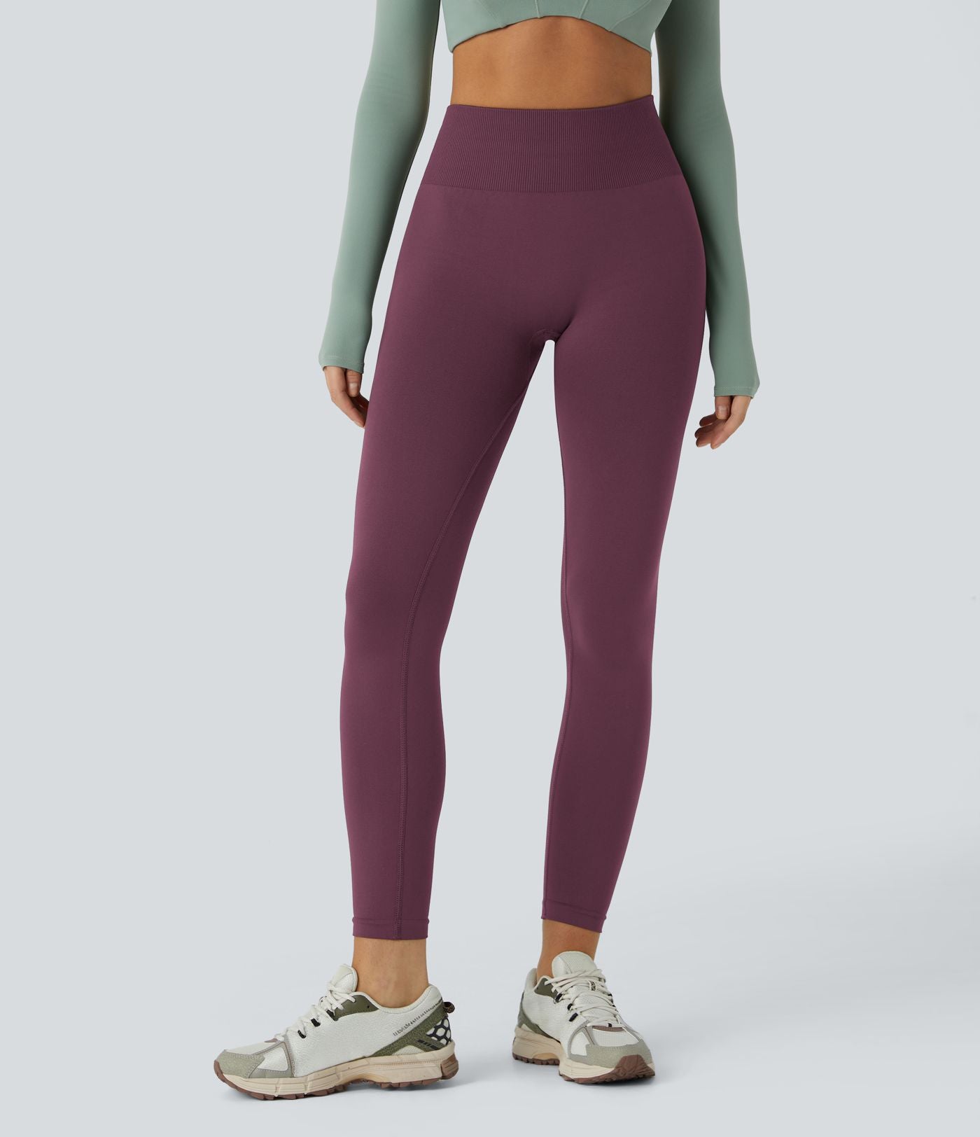 Legging yoga gainant effet push-up taille moyenne sans couture OneForm Seamless Flow