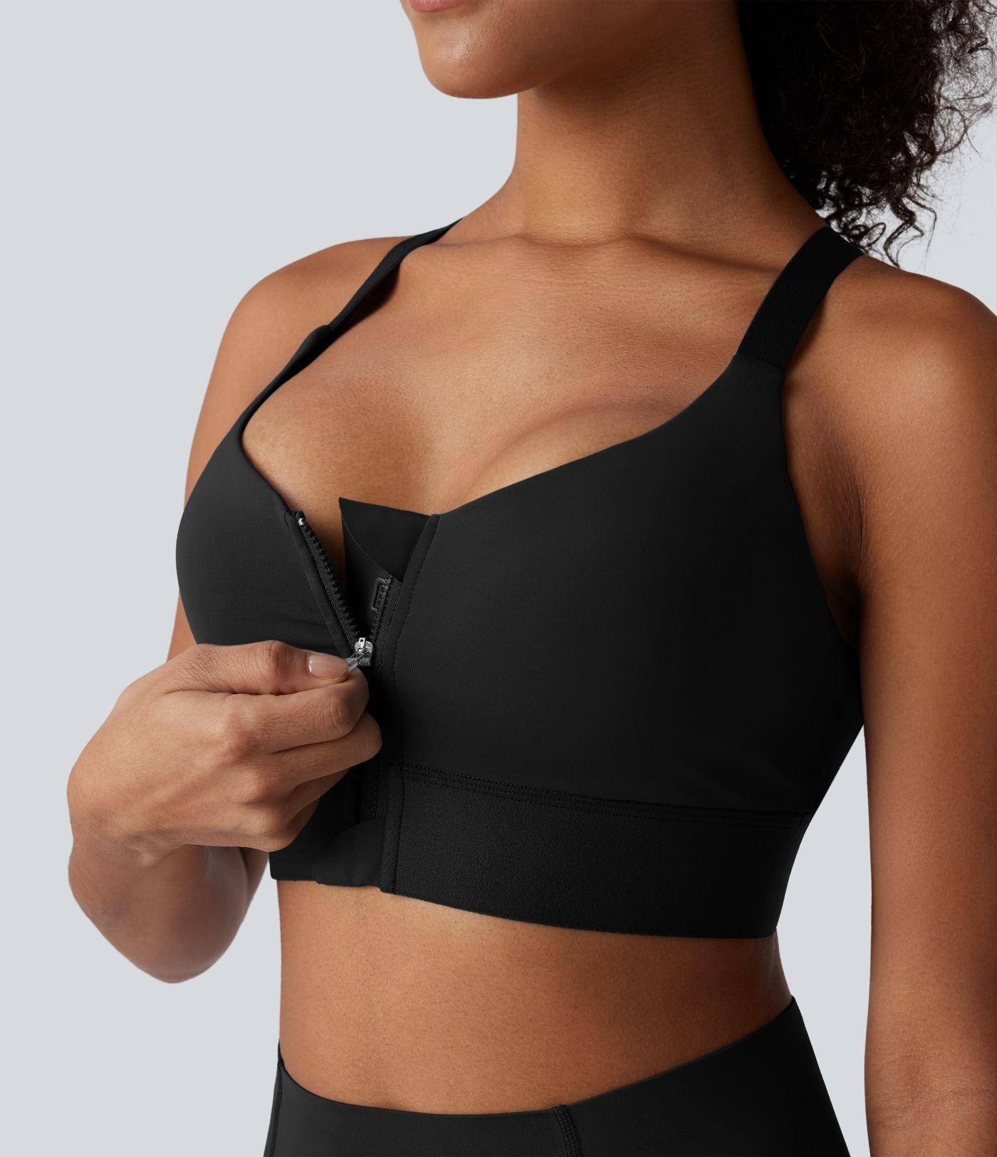 Brassière de sport SpeedWave™ soutien moyen à fermeture éclair et séchage rapide pour running