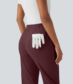 Pantalon golf fuselé taille haute cordon poches séchage rapide - Poche tee de golf