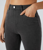 Leggings 7/8 de travail en denim taille haute avec poches Halara Flex™