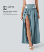 Jupe maxi fluide 2-en-1 gainante taille haute à séchage rapide Breezeful™