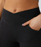 Halara Flex™ Jegging Travail Taille Haute Croisé Poches Multiples Tricot Extensible