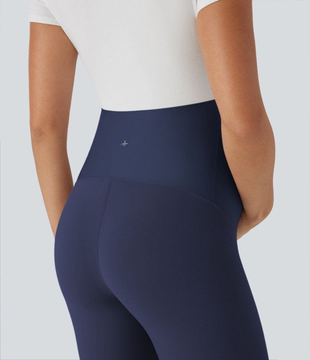 Short cycliste de yoga de maternité Softlyzero™ à taille super haute 17,5 cm-UPF50+