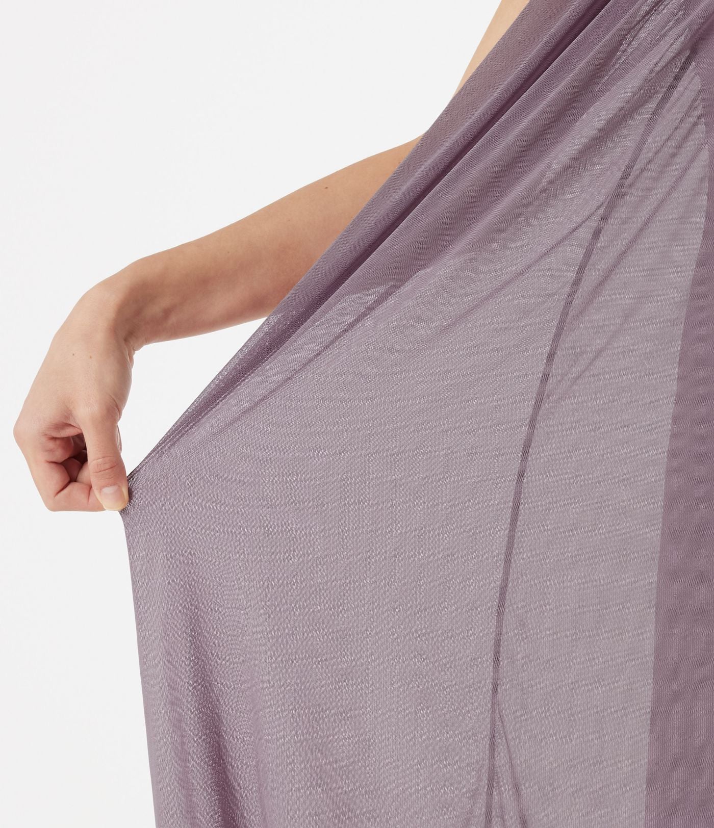 Robe nuisette mini de plage en mesh avec col V et dos noué