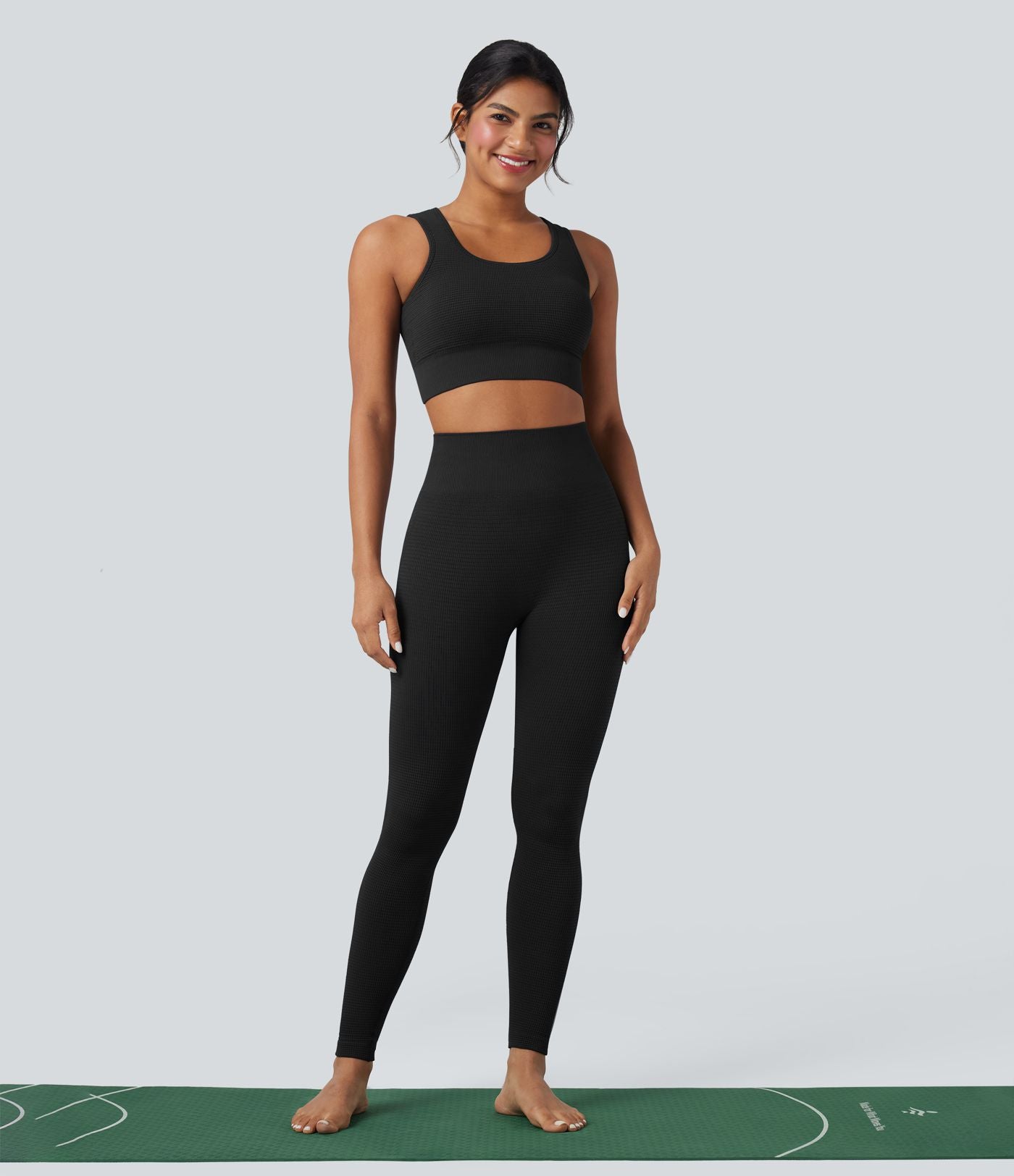 OneForm Seamless Flow Legging 7/8 yoga gaufré taille haute