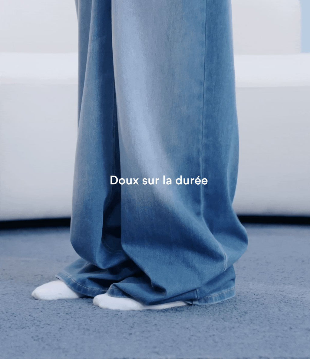 Jean décontracté ample gainant taille mi-haute avec poches Halara Flex™