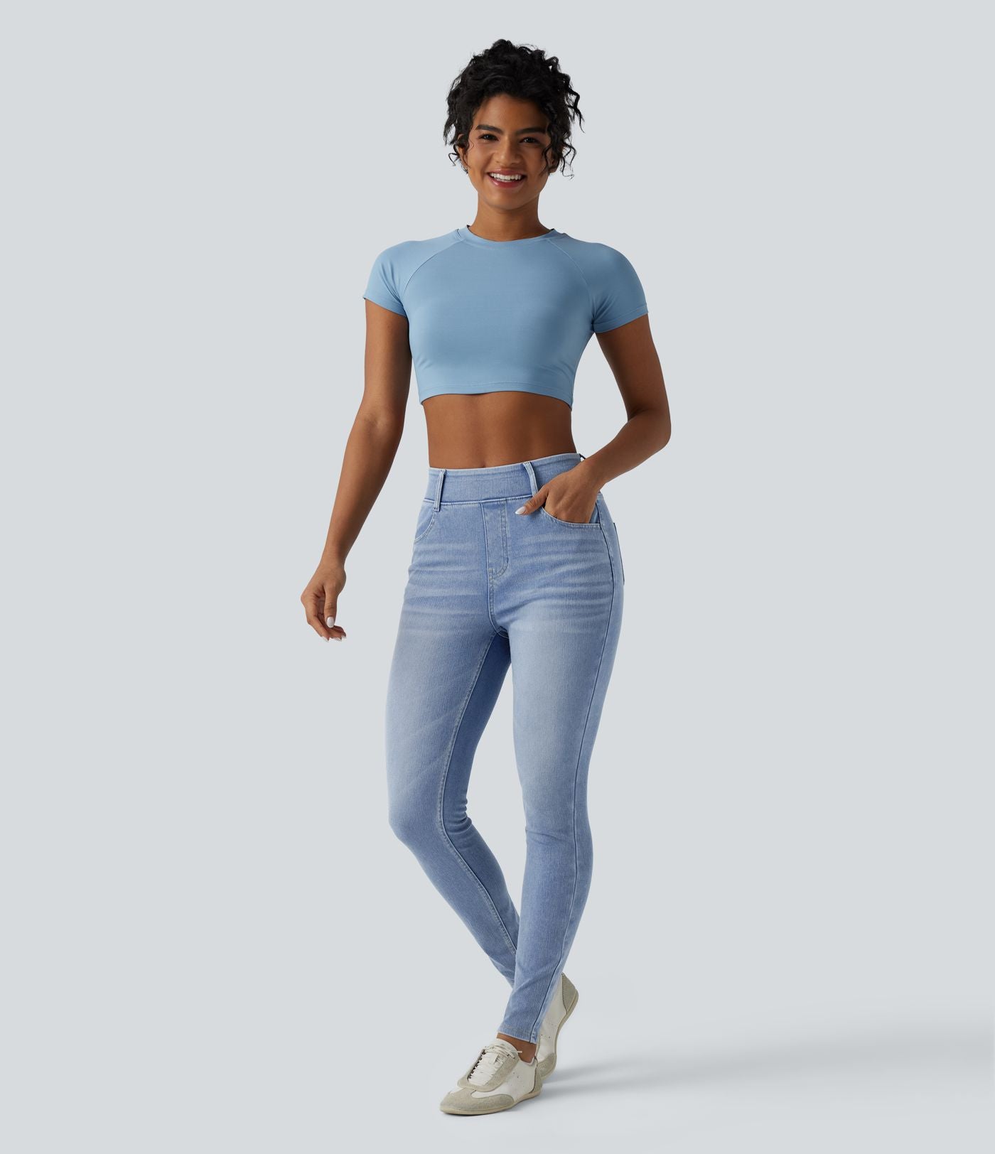 Jegging Halara Flex™ taille haute décontracté avec poches