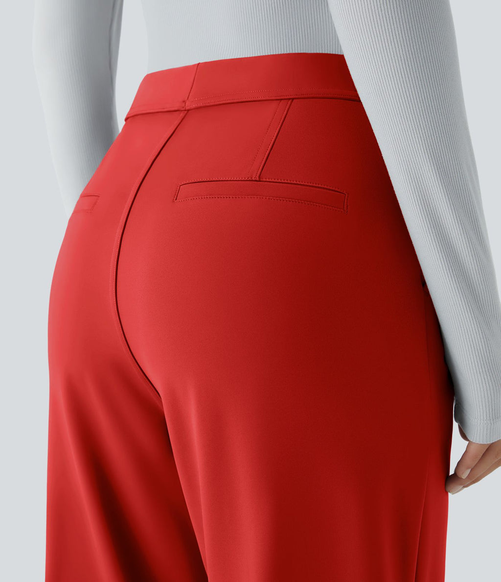 Pantalon tailleur évasé taille haute Halara Flex™ DayStretch avec poches
