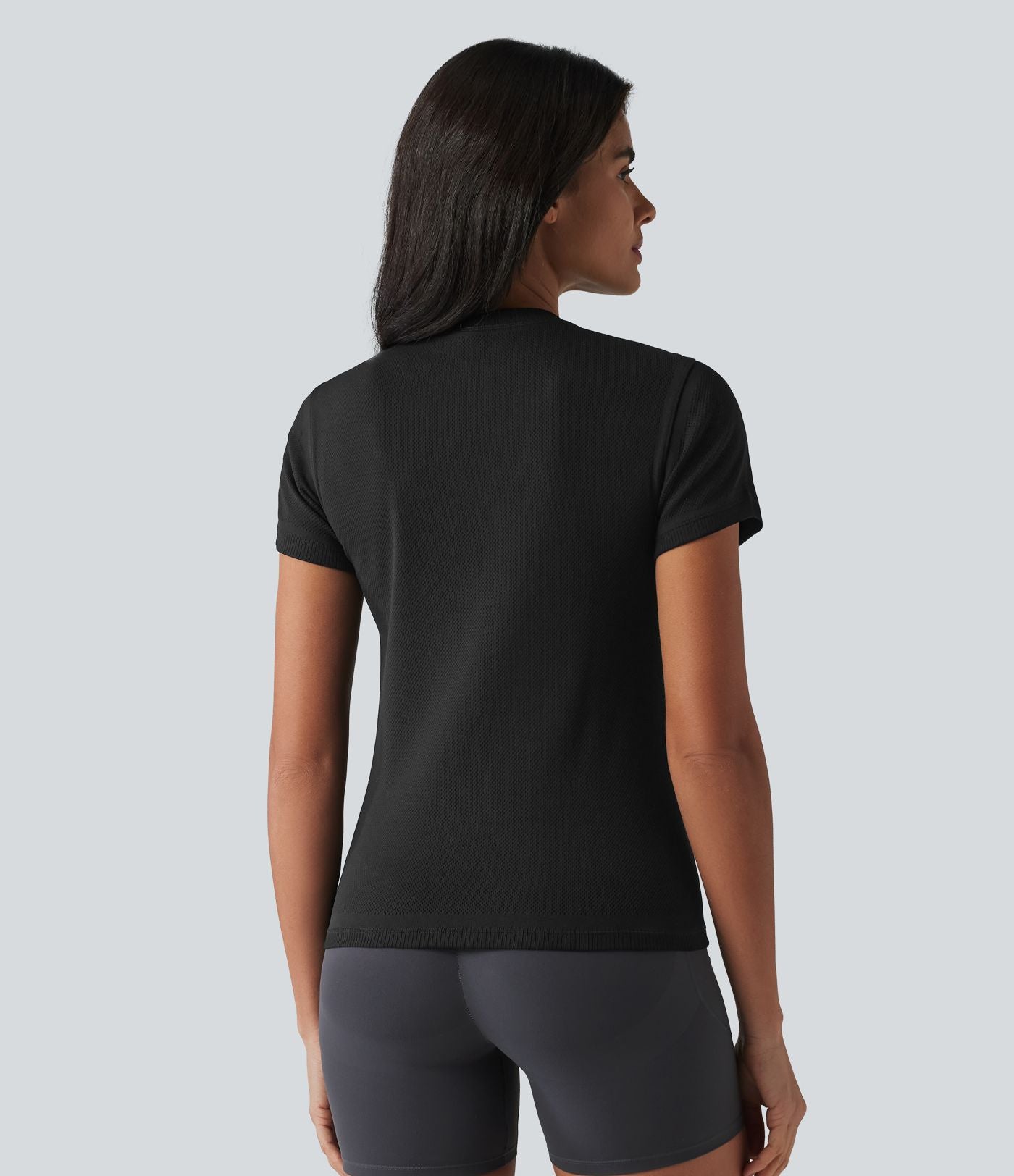 OneForm Haut de sport sans coutures col rond manches courtes en mesh respirant