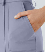 Pantalon cargo ajusté uni taille haute DayStretch avec poches zippées
