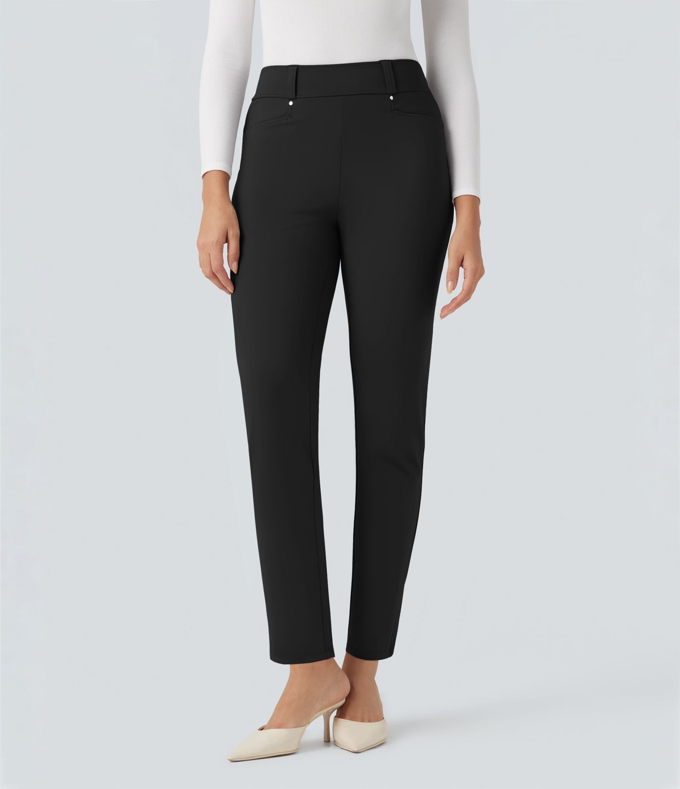 Pantalon de travail fuselé 7/8 taille haute Halara Flex™ DayStretch avec poches