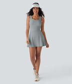 Robe SoftlyZero™ Airy de danse mini 2-en-1 dos nu, col U, bretelles croisées, poches latérales et effet frais InstantCool, accès facile Easy Peasy