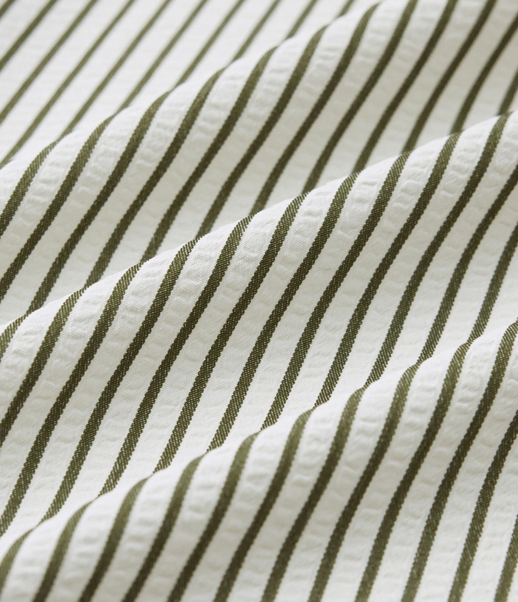 Chemise tailleur oversize manches longues à rayures