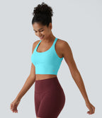 Débardeur yoga court SoftlyZero™ Plush à découpes A-C