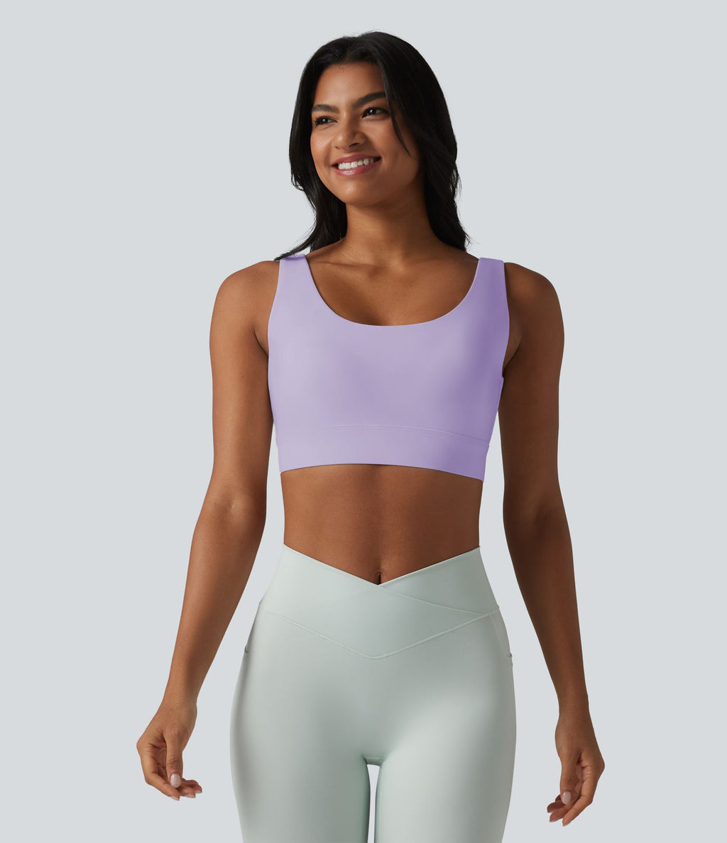 Brassière de sport Halara UltraSculpt™ maintien moyen dos nu avec boucle ajustable et brassière intégrée