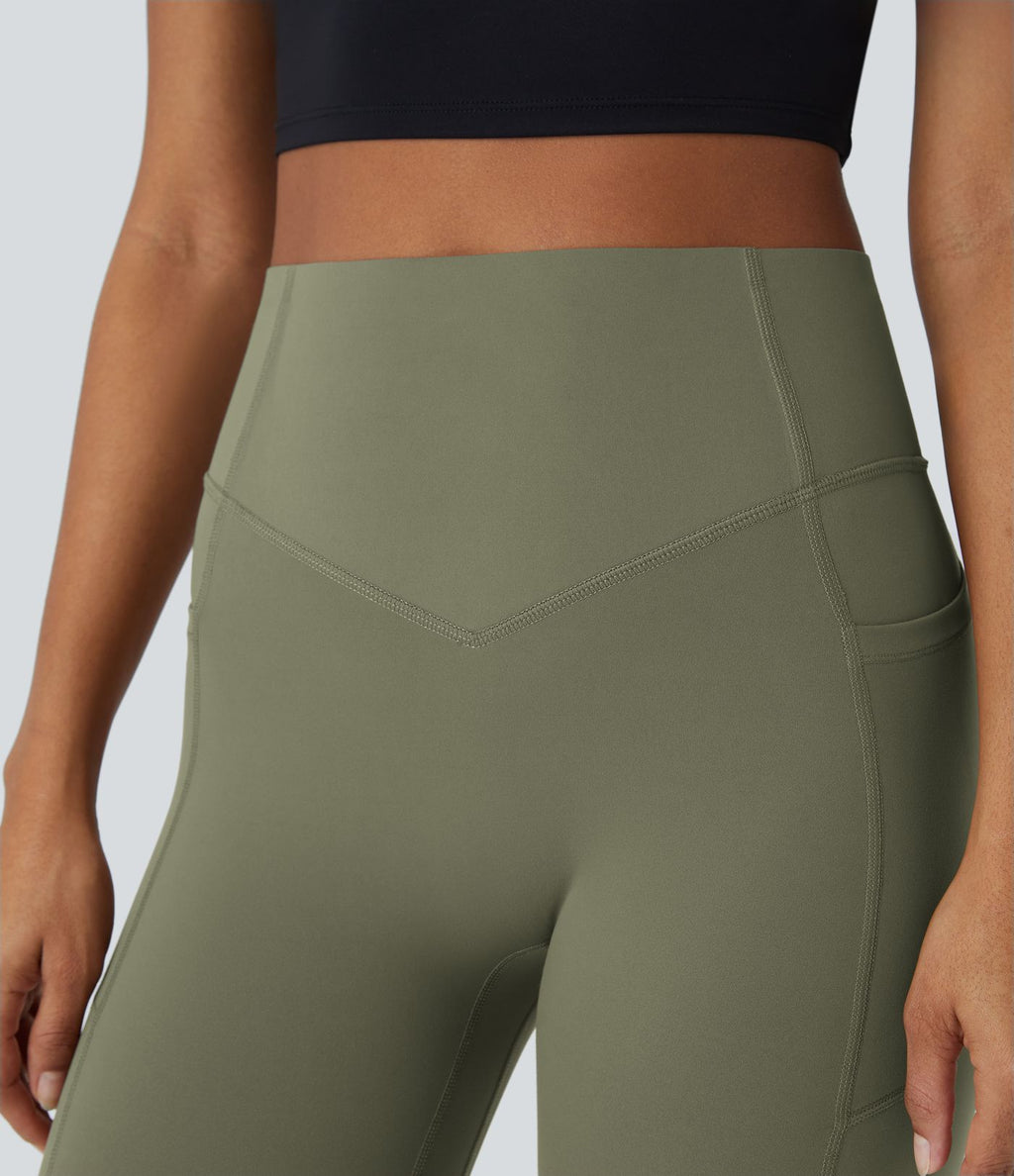Legging d'entraînement gainant galbant taille haute avec effet scrunch et poches Halara UltraSculpt™