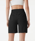 Short de golf taille haute à séchage rapide avec poches 17,5 cm - Golf Tee - UPF40+