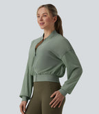 Veste bomber yoga mesh manches longues