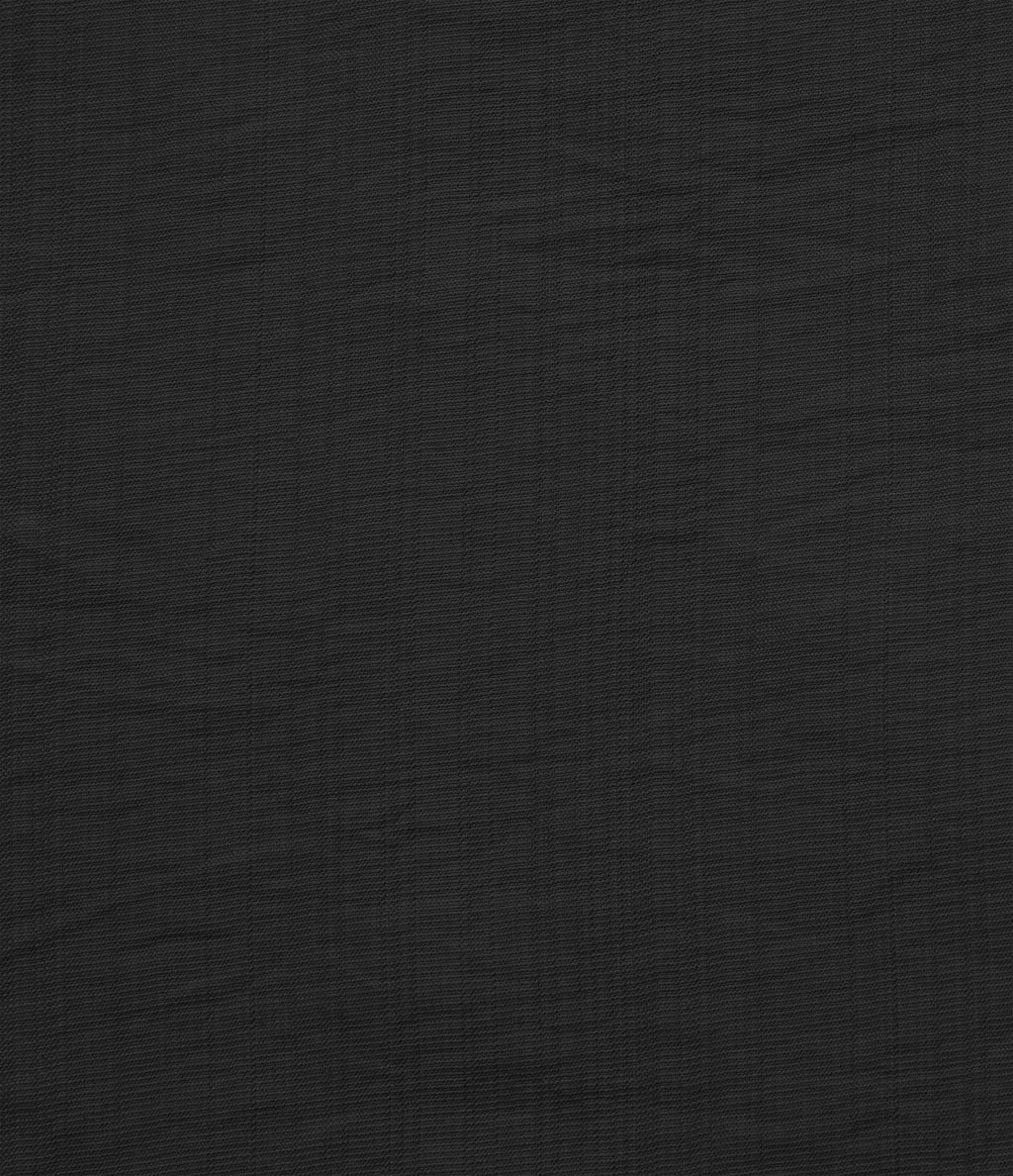 Chemise col V manches courtes aspect lin pour le bureau