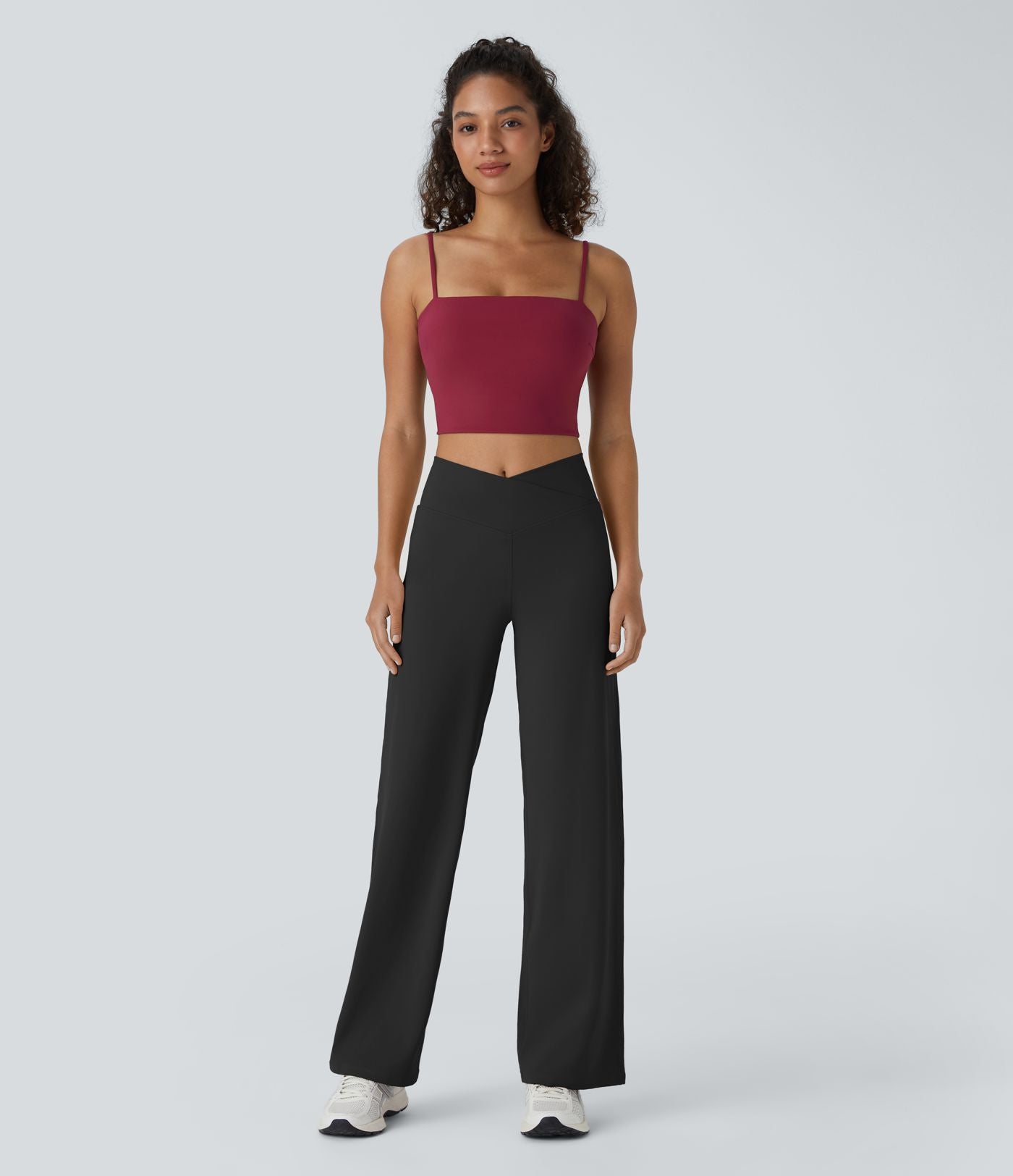 Pantalon yoga large croisé taille haute DayStretch avec poches