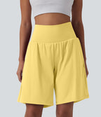 Short de yoga 2-en-1 SoftlyZero™ Airy taille très haute effet frais InstantCool 22,8 cm avec poches