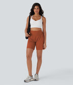 Short de yoga SoftlyZero™ Airy 2-en-1 taille très haute avec poches et effet frais InstantCool 17,5 cm