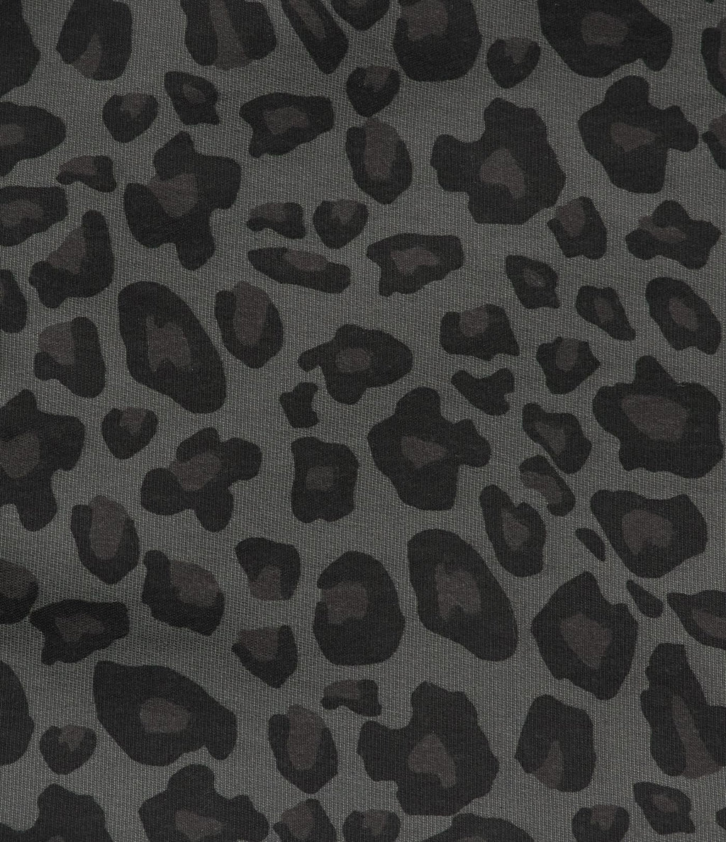 Pantalon léopard décontracté taille mi-haute et jambes fuselées avec poches