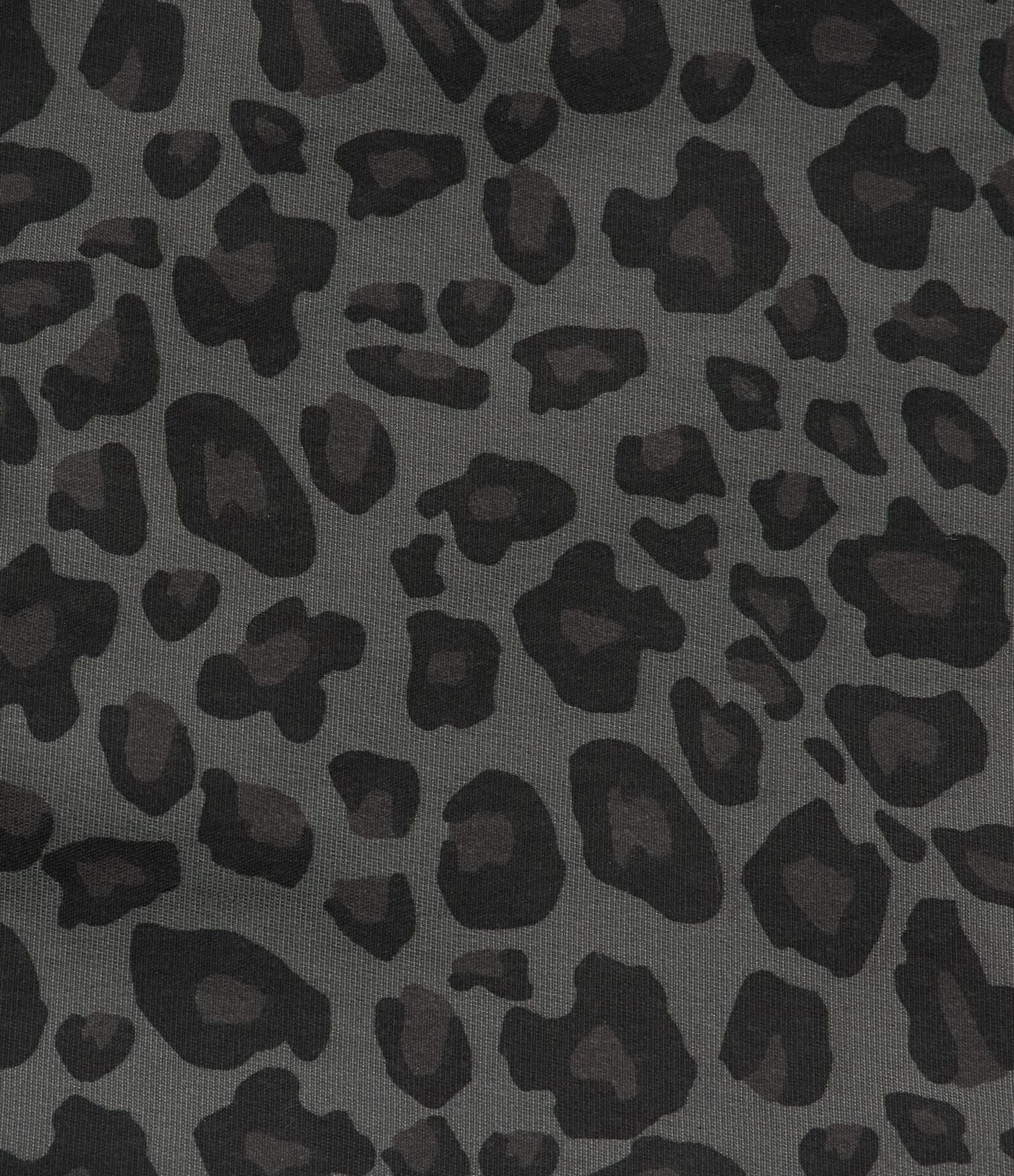 Pantalon léopard décontracté taille mi-haute et jambes fuselées avec poches