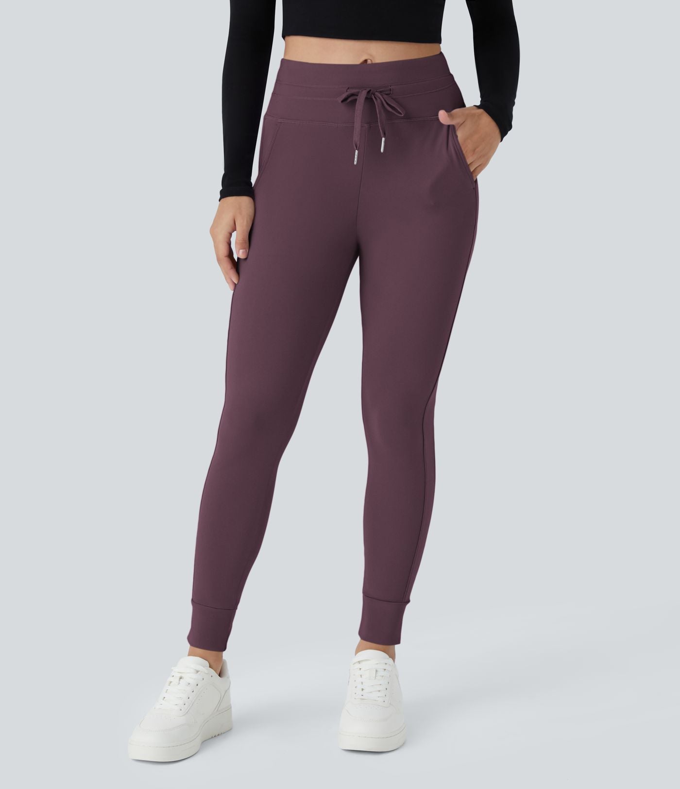 Jogging taille haute Softlyzero™ Plush avec cordon de serrage et poches latérales
