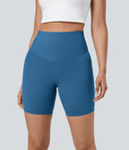 Short cycliste 17,5 cm d'entraînement gainant taille haute avec poches Halara UltraSculpt™