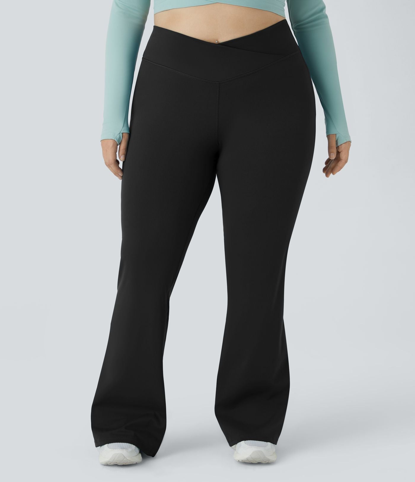 Legging évasé pleine longueur grande taille croisé taille haute DayStretch