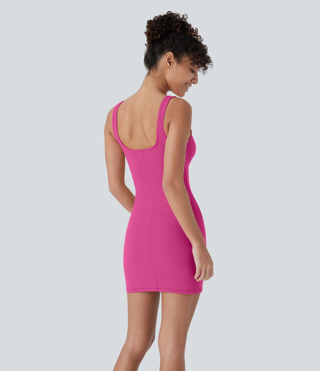 Robe débardeur danse mini ajustée décolleté carré DayStretch