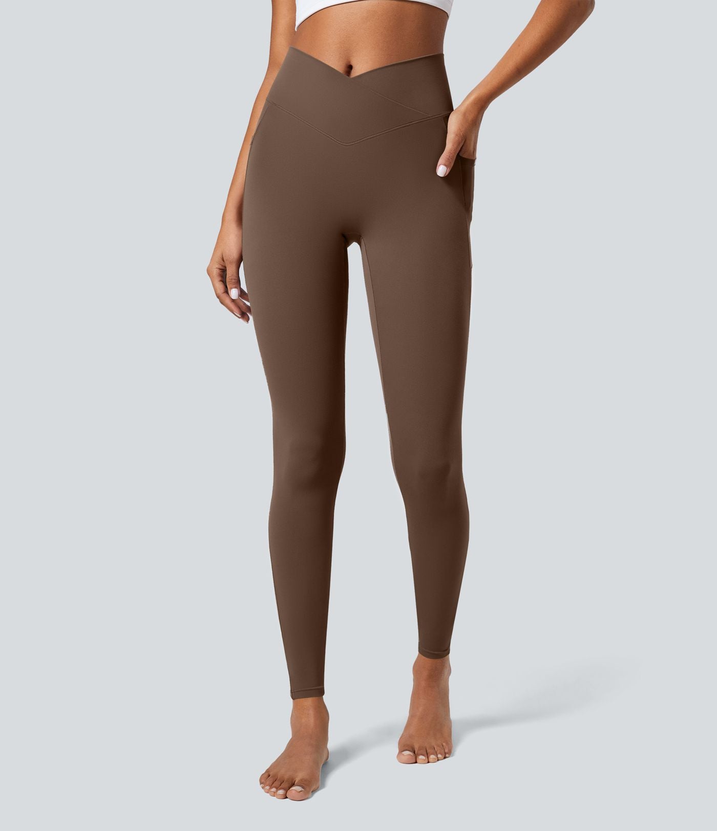 Softlyzero™ Legging Unis Poches Croisées
